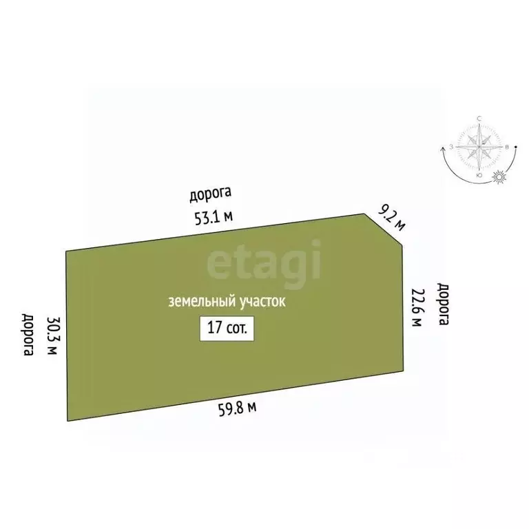 Участок в Московская область, Клин Слободская ул. (17.0 сот.) - Фото 2