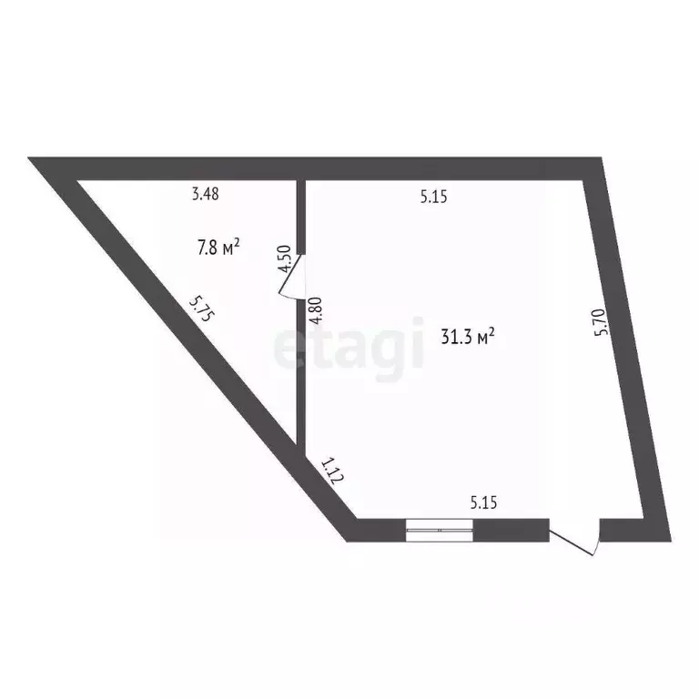 1-к кв. Ставропольский край, Кисловодск ул. Ксении Ге (39.0 м) - Фото 2