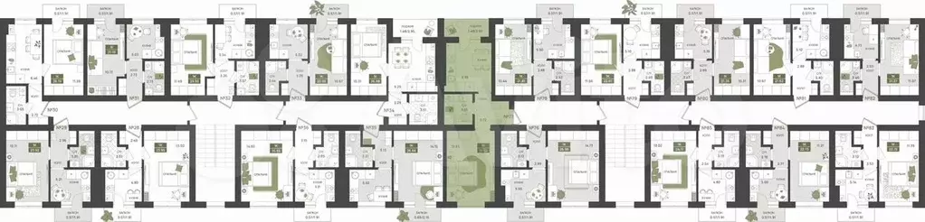 1-к. квартира, 31,5 м, 4/5 эт. - Фото 1