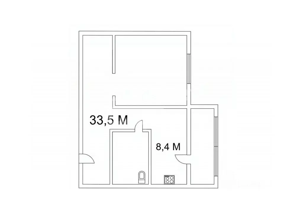 1-к кв. Свердловская область, Екатеринбург ул. Библиотечная, 45 (33.5 ... - Фото 2