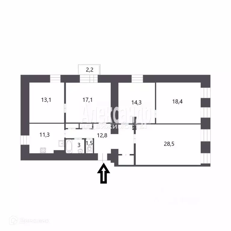 Продаётся 3-к квартира, 123.2 м - Фото 0