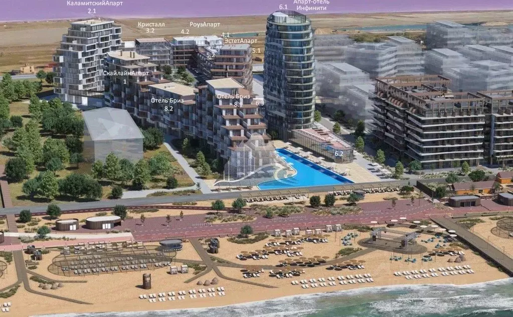 Студия Крым, Сакский район, Лесновское с/пос, с. Прибрежное ул. ... - Фото 2