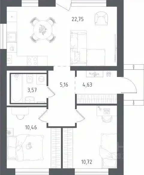 Дом в Московская область, Истра городской округ, Истра дом кп 1.1 (61 ... - Фото 1