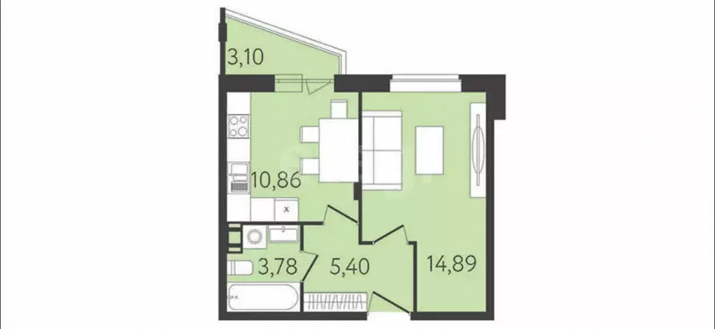 1-комнатная квартира: Тула, Самоварная улица, 5 (34 м) - Фото 1