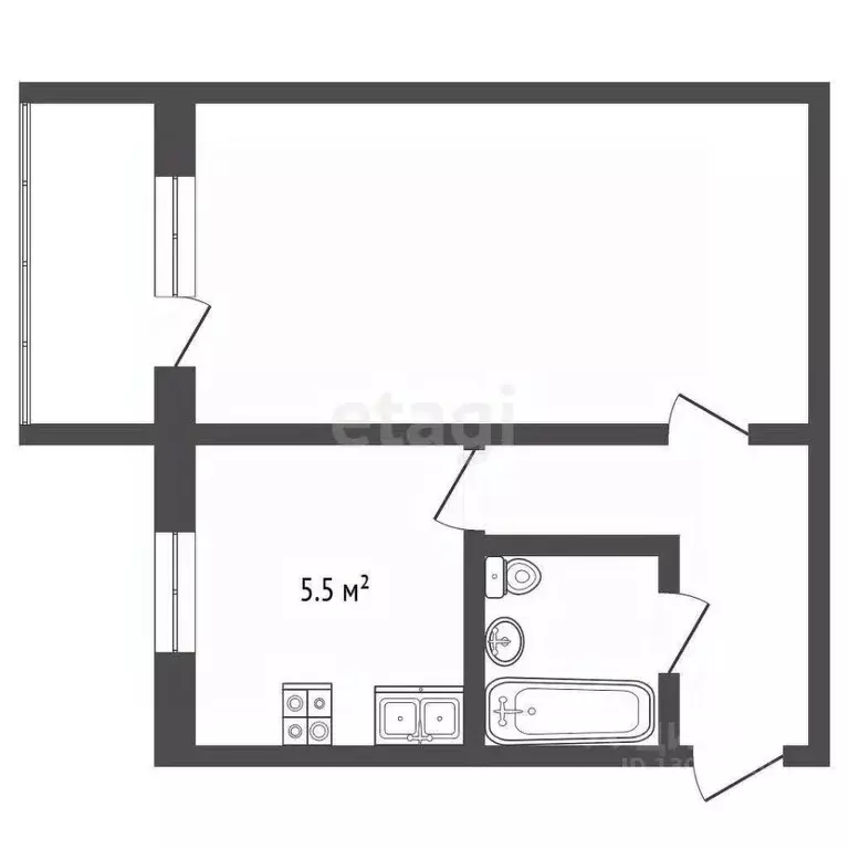 1-к кв. Ярославская область, Ярославль ул. Жукова, 36А (30.0 м) - Фото 1
