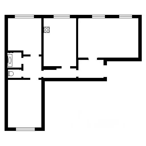 3-к кв. Санкт-Петербург Вербная ул., 20/2 (79.0 м) - Фото 1