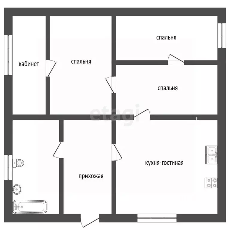 Дом в Севастополь СНТ Зеленстрой ТСН, 27 (85 м) - Фото 2