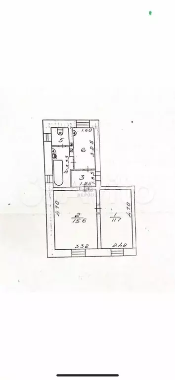 Аукцион: 2-к. квартира, 41,4 м, 1/2 эт. - Фото 0