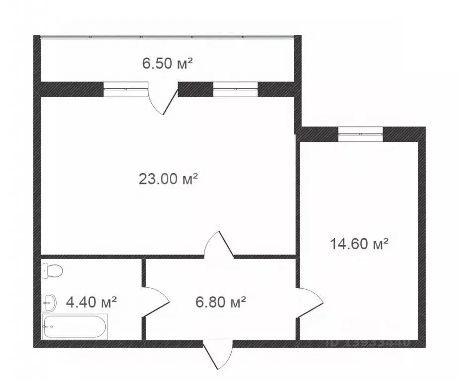 1-к кв. Тюменская область, Тюмень Кремлевская ул., 102 (50.0 м) - Фото 2