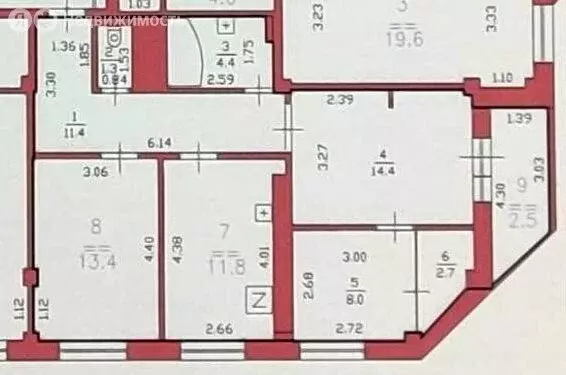 3-комнатная квартира: Нижний Новгород, улица Богородского, 7к1 (67.4 ... - Фото 0