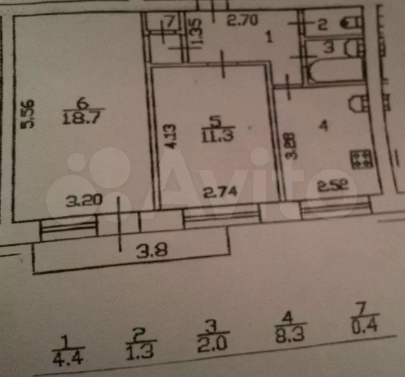 2-к. квартира, 46,4 м, 3/9 эт. - Фото 0