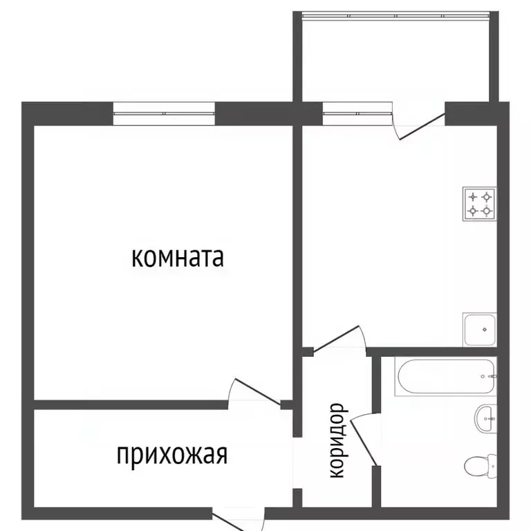 1-к кв. Красноярский край, Красноярск ул. Алексеева, 29 (44.2 м) - Фото 2