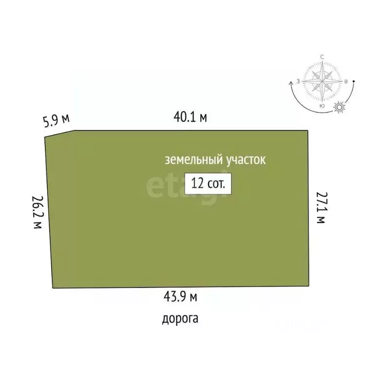 Участок в Крым, Симферопольский район, Молодежное пгт ул. Азовская ... - Фото 2