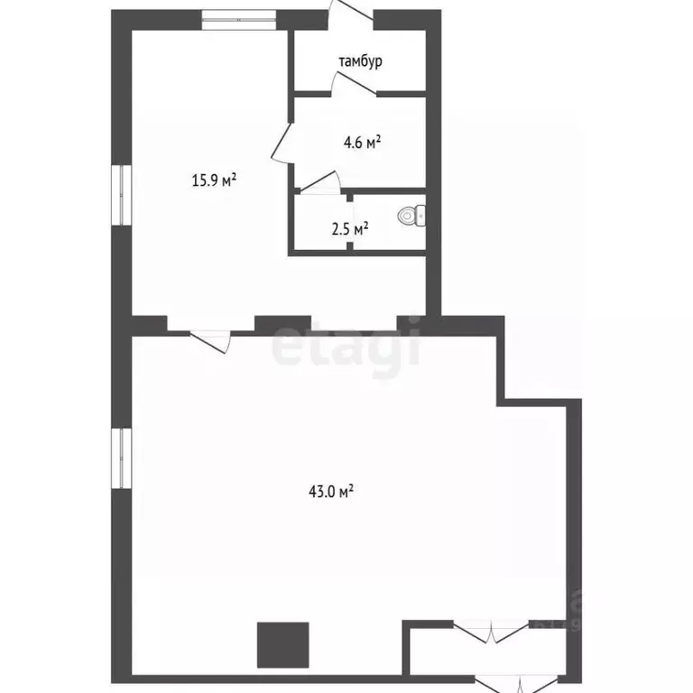 Офис в Мордовия, Саранск Загородная ул., 18 (70 м) - Фото 2