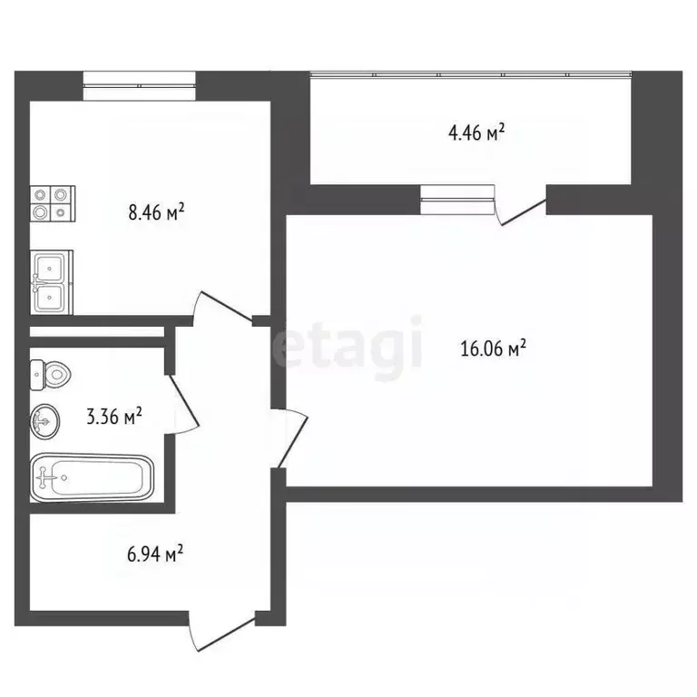 1-к кв. Ямало-Ненецкий АО, Тазовский район, пос. Тазовский, Солнечный ... - Фото 2