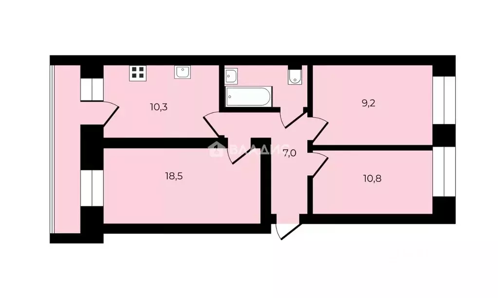 3-к кв. Владимирская область, Суздаль ул. Гоголя, 15 (59.4 м) - Фото 1
