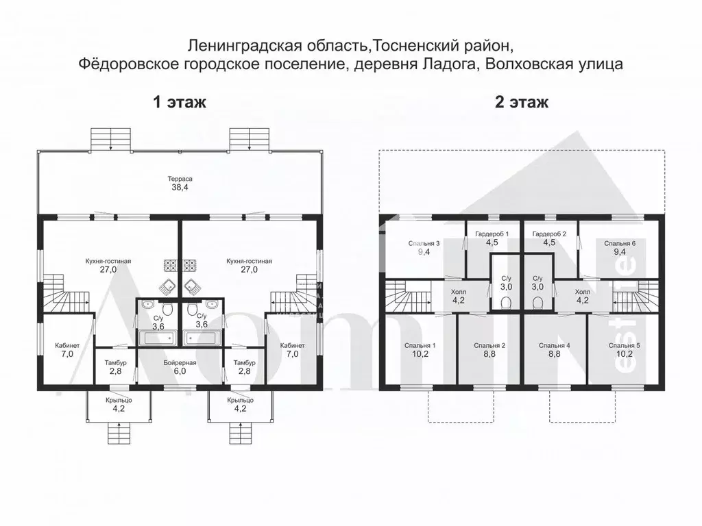 Коттедж в Ленинградская область, Тосненский район, Федоровское ... - Фото 2