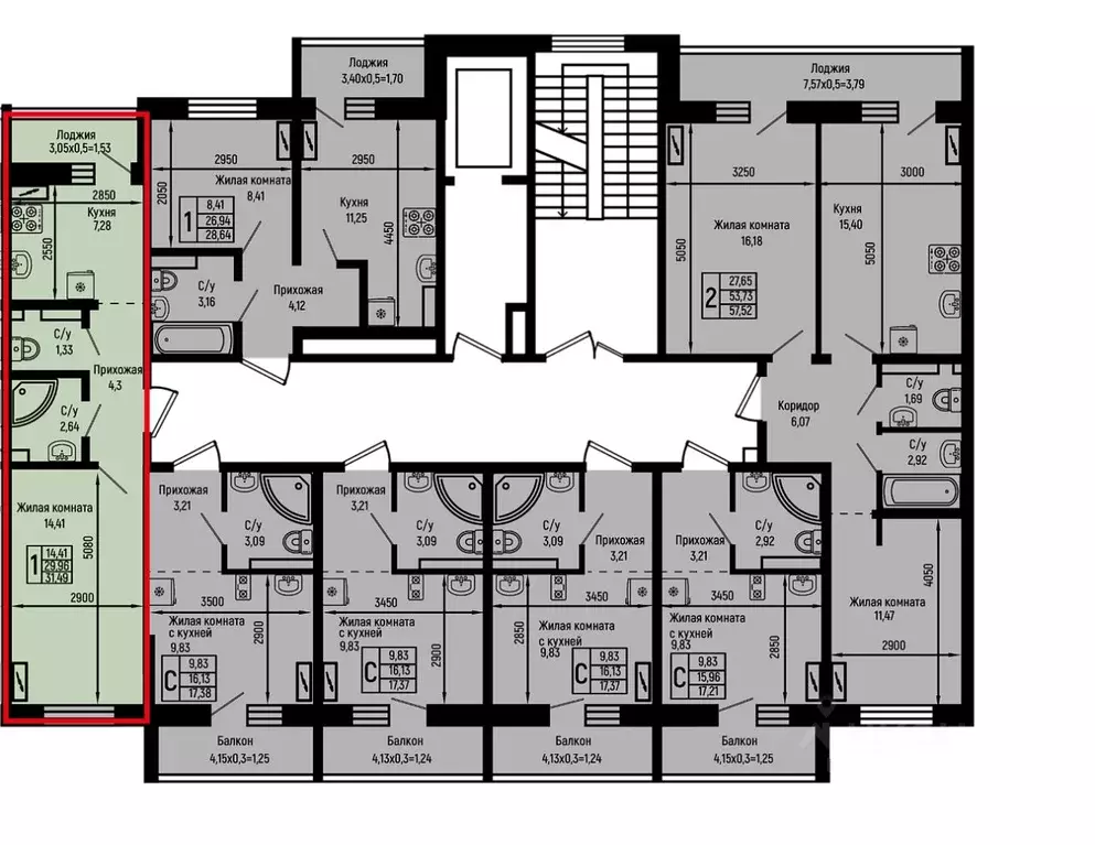 1-к кв. Краснодарский край, Туапсинский муниципальный округ, с. Небуг ... - Фото 2