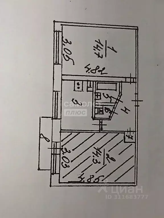 2-к кв. Ханты-Мансийский АО, Сургут ул. Бажова, 1 (44.6 м) - Фото 0