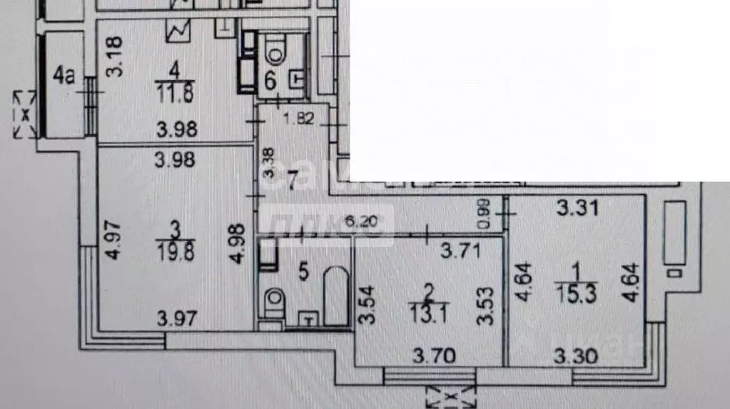 3-к кв. Москва ул. 2-я Марьиной рощи, 3 (77.8 м) - Фото 1