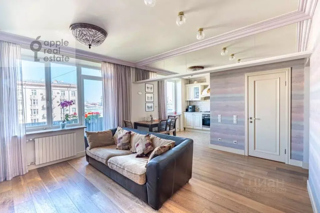3-к кв. Москва Фрунзенская наб., 14 (82.0 м) - Фото 1