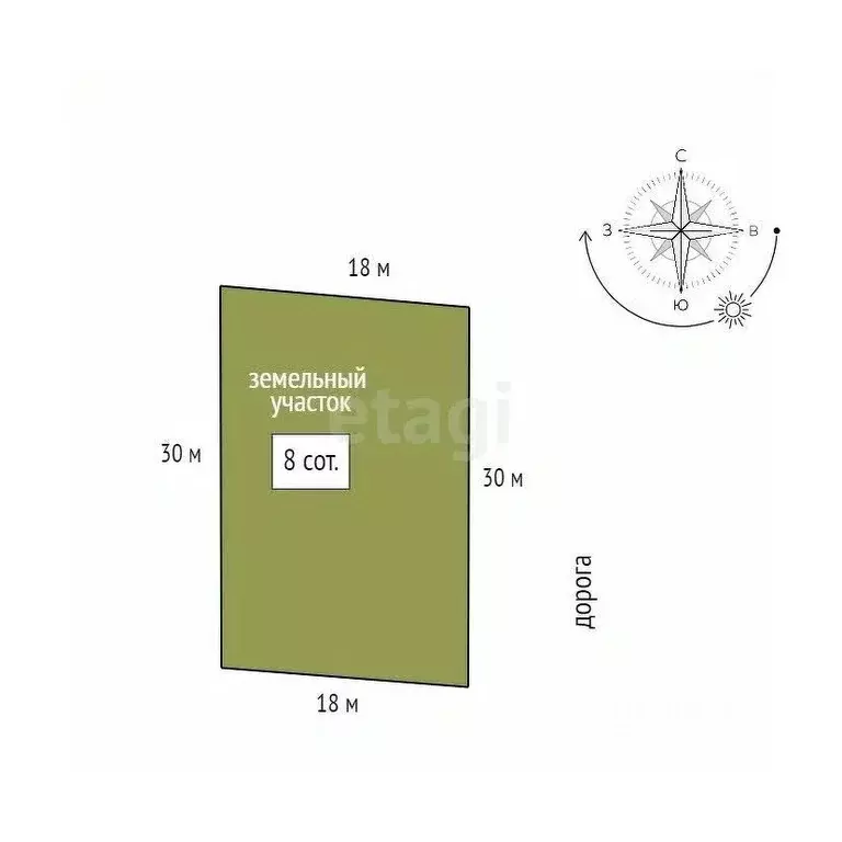 Участок в Красноярский край, Емельяновский муниципальный округ, Сухая ... - Фото 2