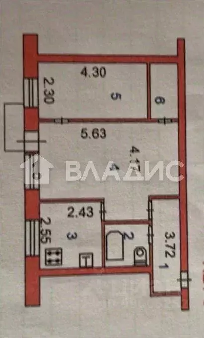 2-к кв. Ивановская область, Иваново ул. Победы, 55 (46.0 м) - Фото 1