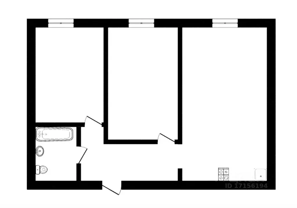 2-к кв. Тюменская область, Тюмень ул. Николая Ростовцева, 24 (60.0 м) - Фото 1