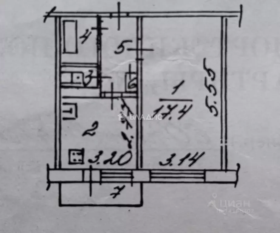1-к кв. Белгородская область, Белгород 10-й мкр, ул. 60 лет Октября, ... - Фото 2