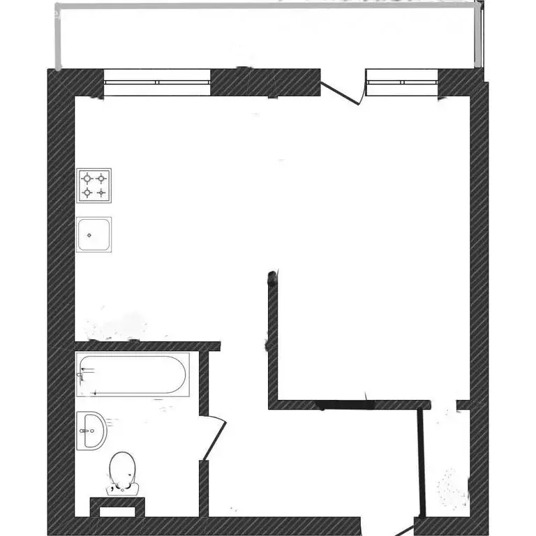 1-комнатная квартира: Иркутск, улица Калинина, 17/1 (41.3 м) - Фото 1