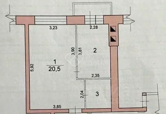 1-к кв. Волгоградская область, Волгоград ул. Солнечникова, 21 (32.8 м) - Фото 2