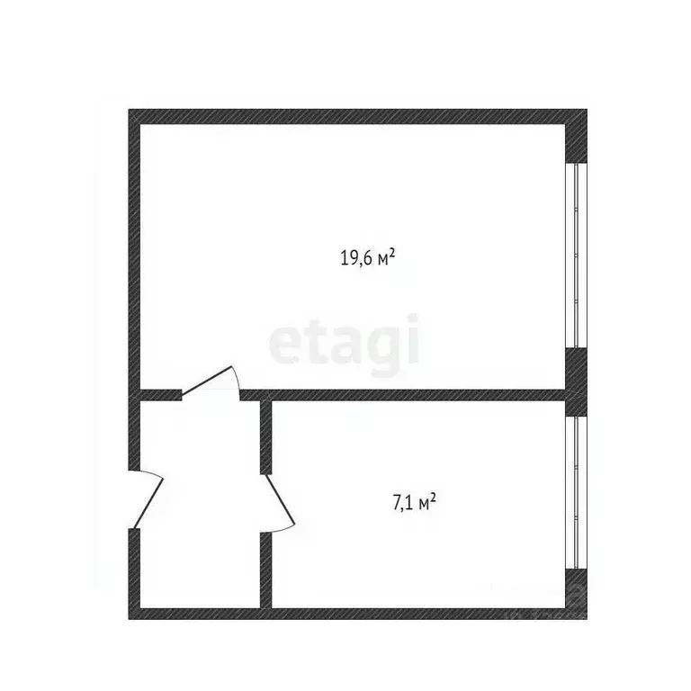 Комната Москва Новоостаповская ул., 4К1 (26.7 м) - Фото 1