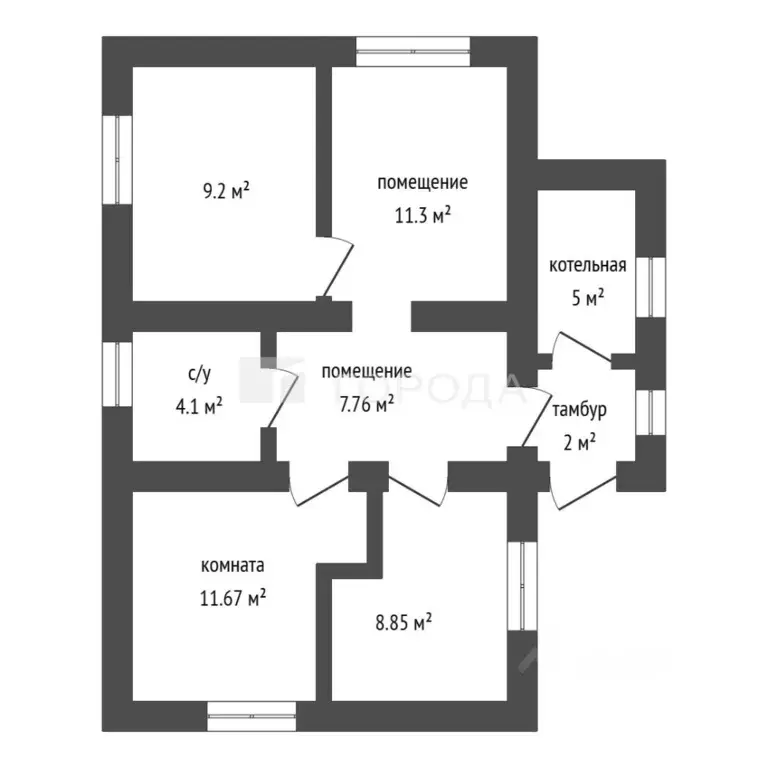 Дом в Алтайский край, Первомайский район, с. Фирсово, Рощино мкр ул. ... - Фото 2