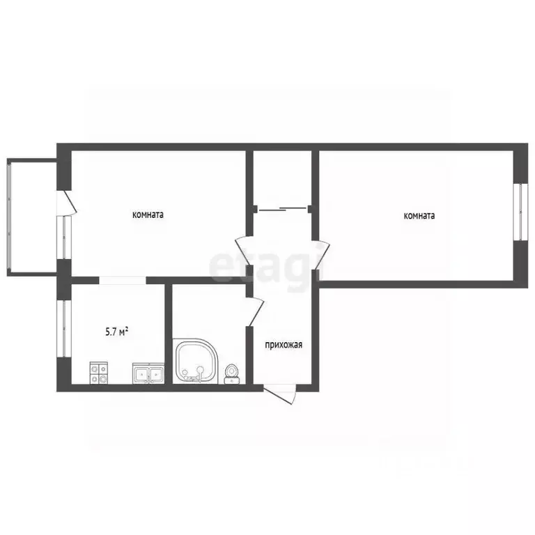 2-к кв. Камчатский край, Петропавловск-Камчатский бул. Рыбацкой Славы, ... - Фото 2