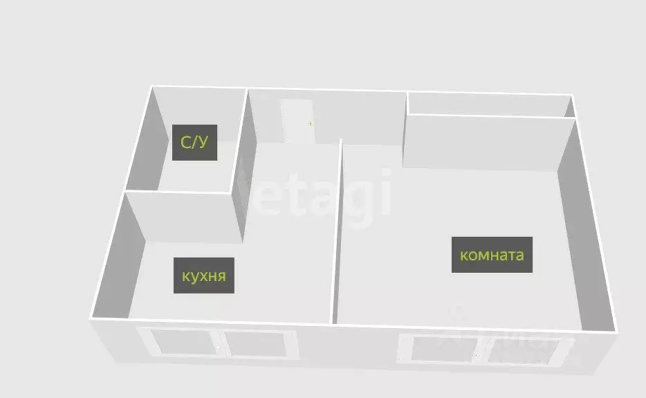 1-к кв. Сахалинская область, Анивский городской округ, с. Троицкое ул. ... - Фото 2