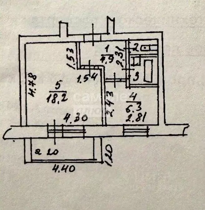 1-к кв. Рязанская область, Рязань ул. Профессора Никулина, 6к1 (33.3 ... - Фото 2