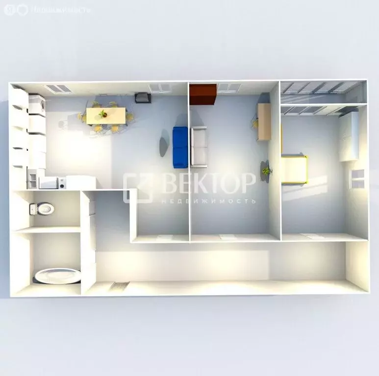 3-комнатная квартира: посёлок Красный Бор, Мирная улица, 4 (83 м) - Фото 2