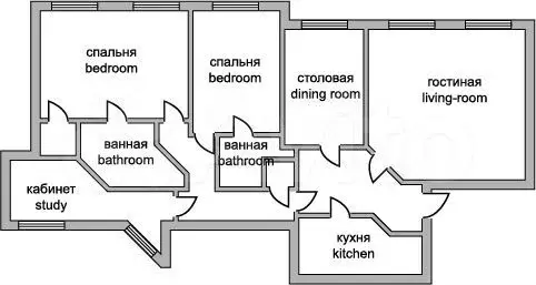 4-к. квартира, 190 м, 7/7 эт. - Фото 0
