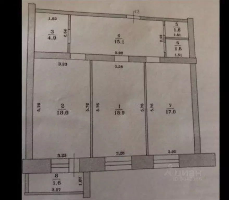 2-к кв. Татарстан, Казань ул. Зинина, 34 (82.0 м) - Фото 1