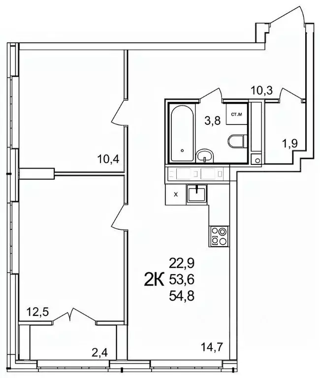 2-к кв. Нижегородская область, Нижний Новгород д. Анкудиновка, КМ ... - Фото 1