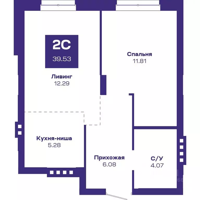 2-к кв. Новосибирская область, Новосибирский район, Краснообск рп ... - Фото 1