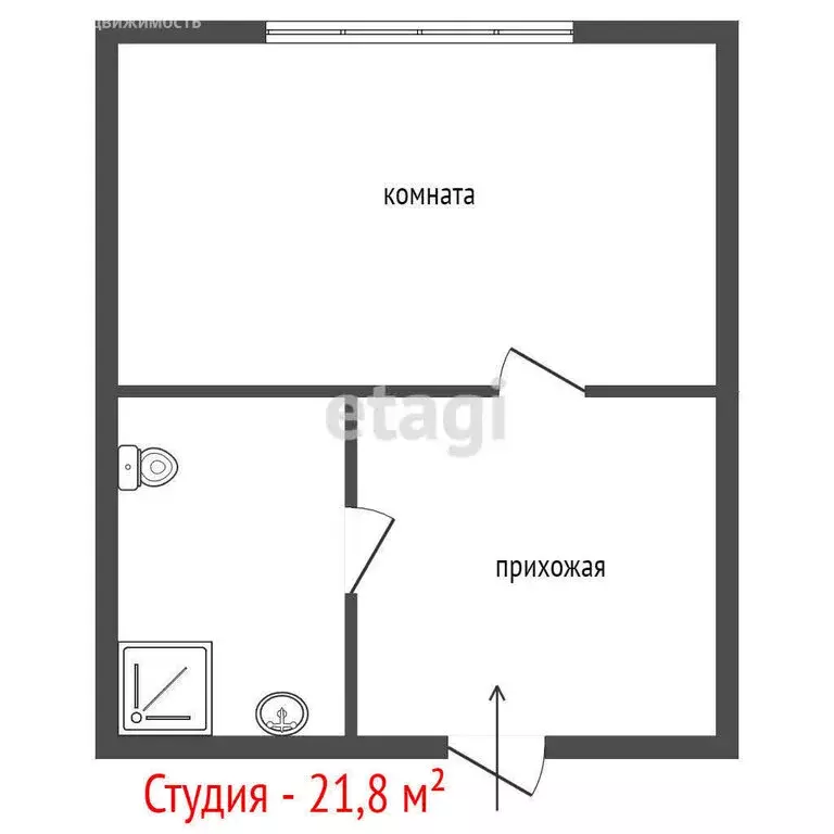 Квартира-студия: Екатеринбург, Филатовская улица (21.8 м) - Фото 0