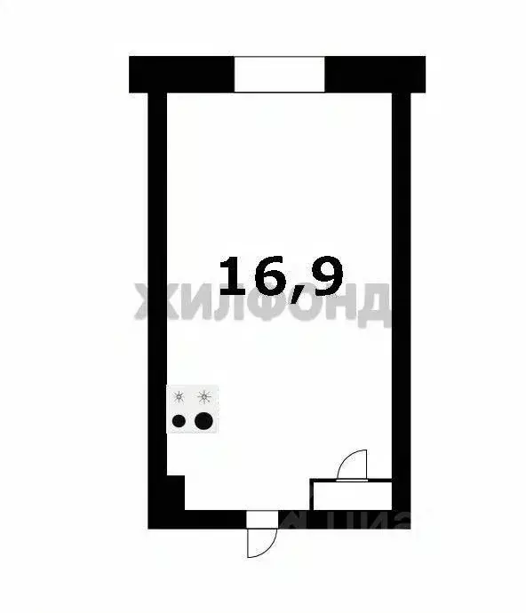 Комната Новосибирская область, Новосибирск ул. Ватутина, 4 (16.9 м) - Фото 1
