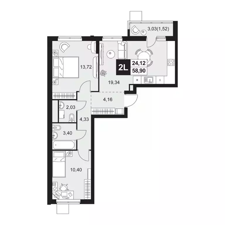 3-к кв. Пензенская область, Пенза Тепличный мкр, Прованс жилой ... - Фото 1