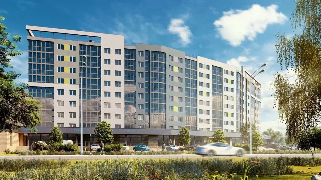 1-к кв. Калининградская область, Калининград ул. Аллея Смелых, 204к2 ... - Фото 2