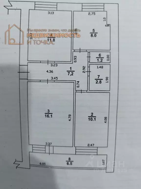 3-к кв. Башкортостан, Янаул Советская ул., 20 (57.2 м) - Фото 2