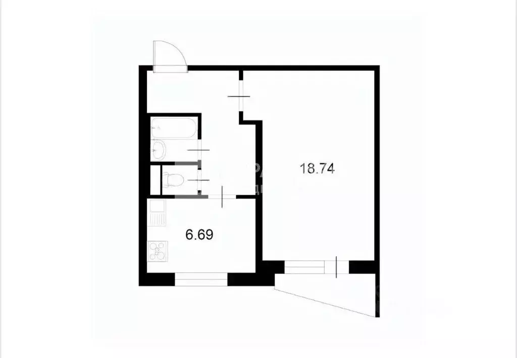 2-к кв. Москва Бакинская ул., 29 (45.0 м) - Фото 2
