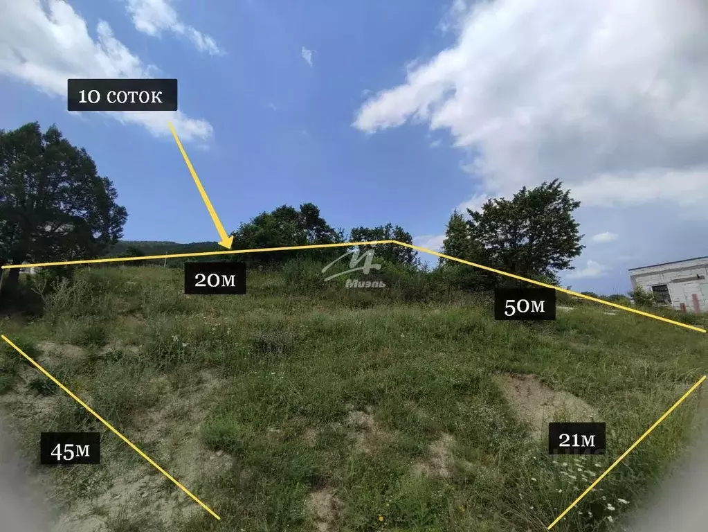 Участок в Севастополь с. Широкое, ул. Клюшкина (10.0 сот.) - Фото 2