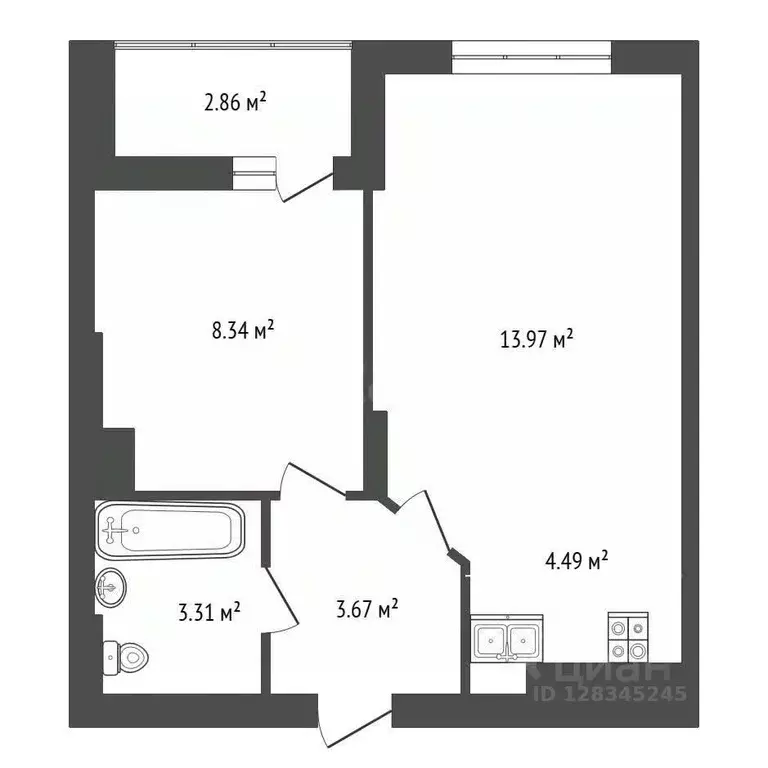 1-к кв. Нижегородская область, Нижний Новгород д. Анкудиновка, ул. ... - Фото 2