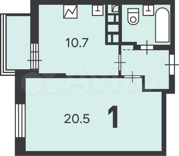 Аукцион: 1-к. квартира, 38,7 м, 14/15 эт. - Фото 0
